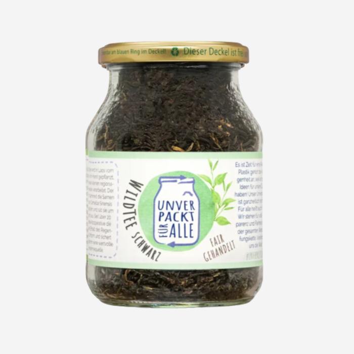 Bio Schwarzer Tee, fair gehandelt aus Laos, 120g, im Pfandglass