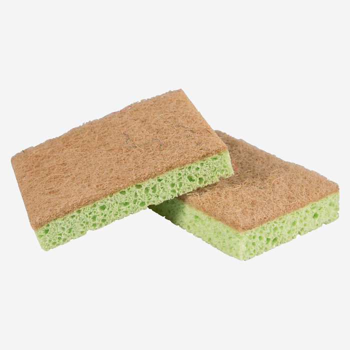 Spülschwämme mit Naturfasern, 2er Pack