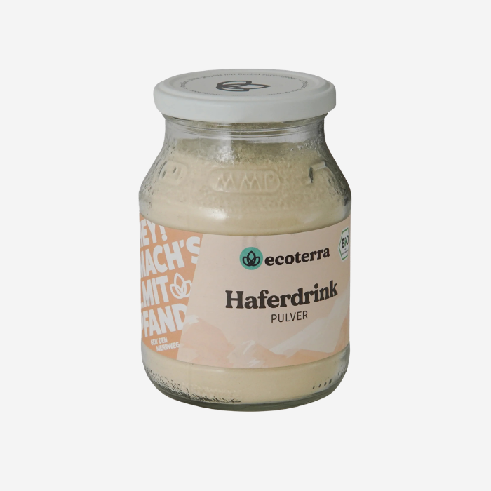 Bio-Haferdrink Pulver 350g im Pfandglas
