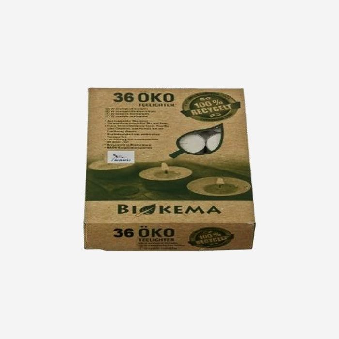 Biokema eco tea lights made from biomass - various quantities