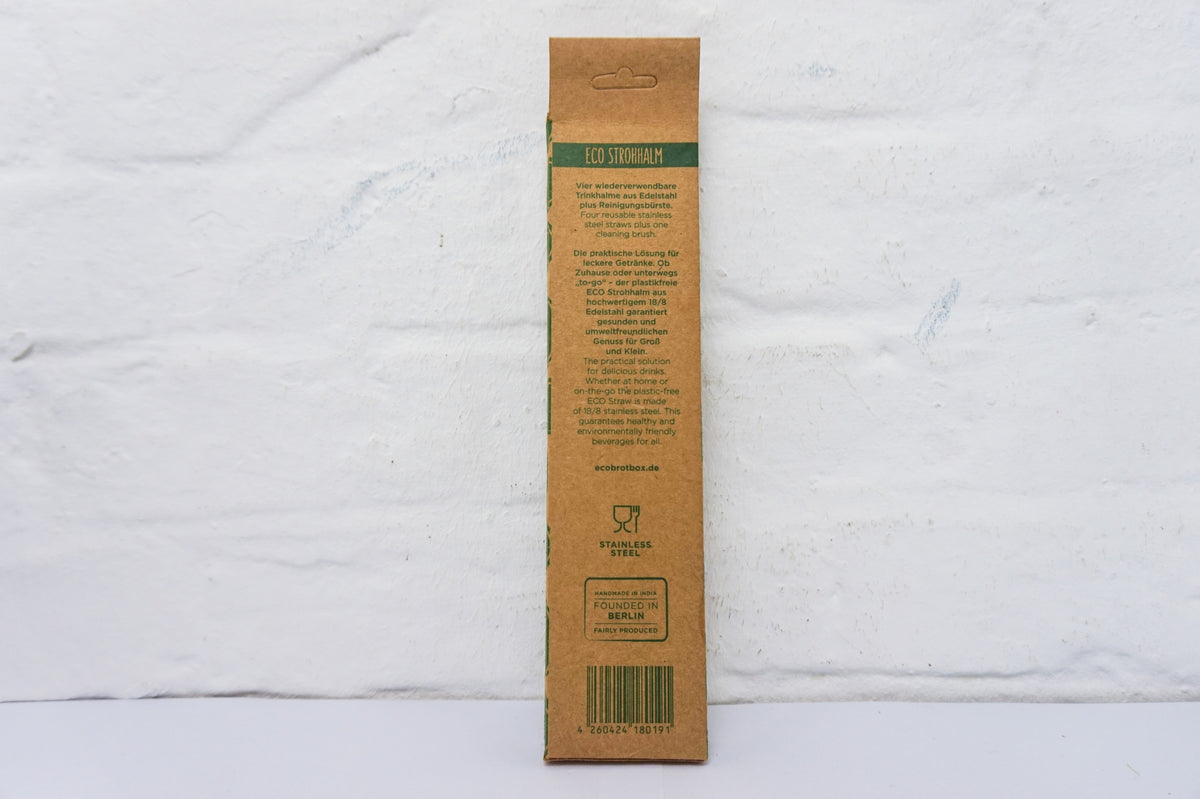 Edelstahl Strohhalme Metall Schadstoffrei Unverpackt Zero Waste Trinkhalme