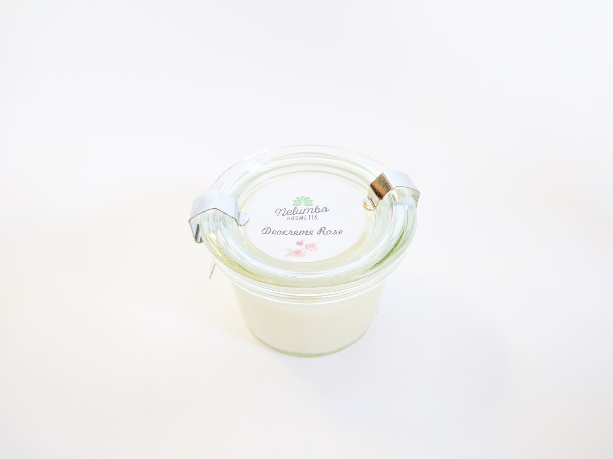 Deodorant Cream Rose, in a Weck jar