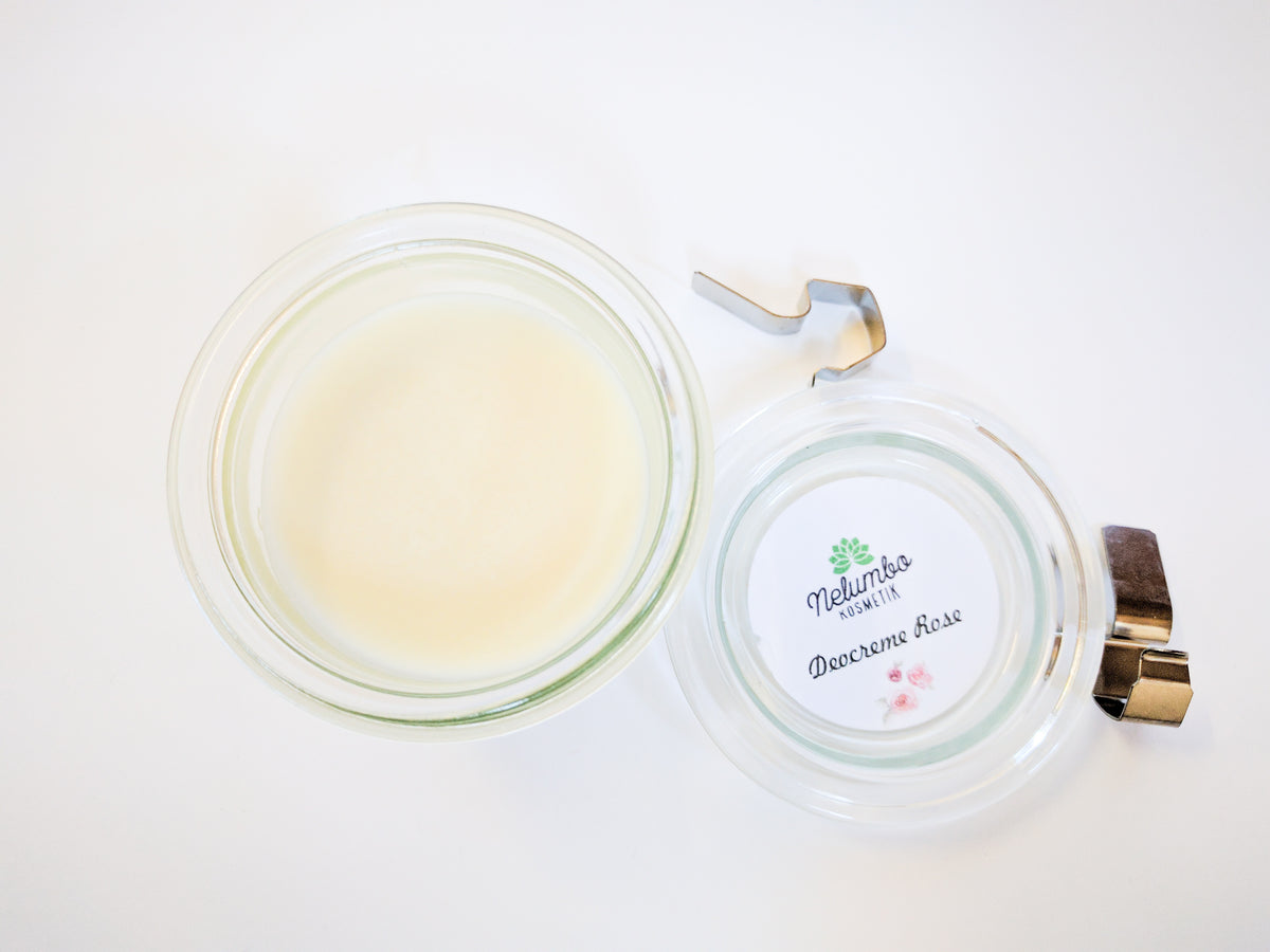 Deodorant Cream Rose, in a Weck jar